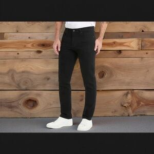 KENNETH COLE JEANS Black Wash Straight Fit Stretch Denim Jeans 32 W 34 L